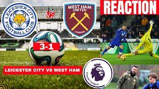 Leicester City vs West Ham 3-1 Live Premier League EPL Football Match Score Commentary Highlights