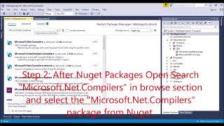 Compilers error in .Net Core "The SharedCompilationId parameter is not supported by the "Csc" task"