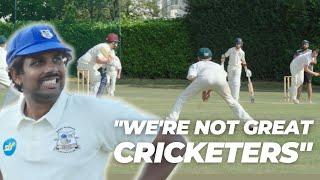 The Grubs play village cricket in the UK