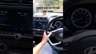 How to control a car through Voice Command - The All New Hyundai Creta SX #shorts #tesla #viral