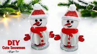 ️СНЕГОВИК СВОИМИ РУКАМИ DIY CUTE SNOWMEN ️