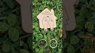 A 5 minute project to a super cute product. Home key holder made on xtool P2  laser cutter. ‍️‍