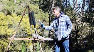 PAINTING REFLECTIONS plein air OIL PAINTING DEMO with narration