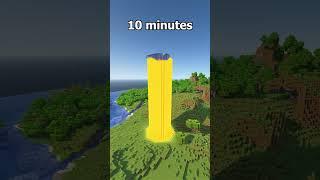 Minecraft Tower at Different Times ⌛ #shorts