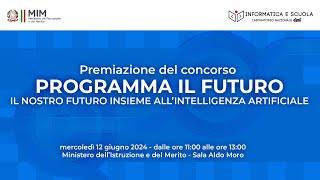 Premiazione del concorso annuale “Programma il Futuro”