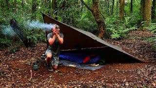 Bushcraft Camp - Solo Overnight Tarp Camp NZ | Bowdrill Fire Chain