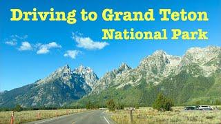 Driving to Grand Teton National Park.