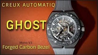 Creux Automatiq Ghost V3 Mono Forged Carbon Bezel - Titanium Skeleton - Audemars Piguet Alternative