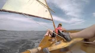 Our Skerry sailing in Biscayne Bay Misty sails 2