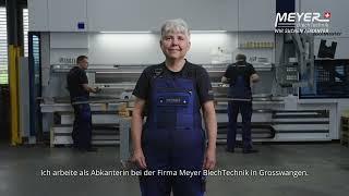 Abkanter bei Meyer Blechtechnik: Ein Einblick