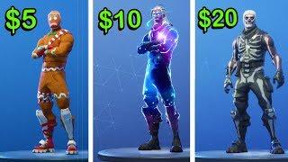 $5 vs $10 vs $20 Rare Fortnite account Bought from eBay