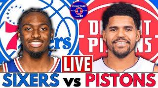 Sixers vs Pistons Live Play-By-Play & Postgame Show