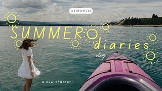 summer diaries VLOG | end of an era, kayaking, working out, relaxing, cozy, cinematic