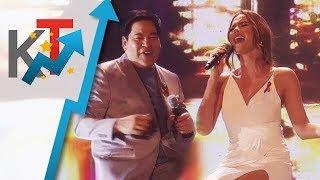 KING AND QUEEN: Martin Nievera and Catriona Gray perform the song "Shallow" on ASAP