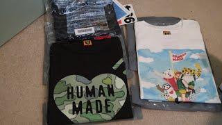 HUMAN MADE X KAWS, KEIKO SOOTOME TEE + SUPREME FIRST TEE UNBOXING/REVIEW