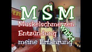 MSM wirkt- MuskelSchmerz-Entzündung-Sport-meine ERFAHRUNG