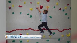 Oakland Elementary climbing wall