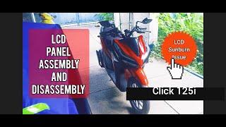 Honda Click 125i LCD panel disassembly & assembly