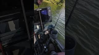 I Almost Tipped My Kayak!!  #kayakfishing #bassfishing #kayak #fail #fails #bassfishing #fishfinder