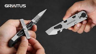 EDC Pry Bar Multitool with Bi-Directional Ratchet Screwdriver & Everlasting Pen, Wrenches, Crowbar