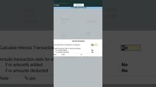 Interest Calculation in Tally prime