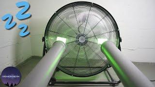 Fall asleep  to a DEEP giant fan noise resonating through tubes! - Black Screen