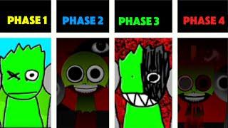 Phase 1 VS Phase 2 VS Phase 3 VS Phase 4 in Incredibox Sprunki