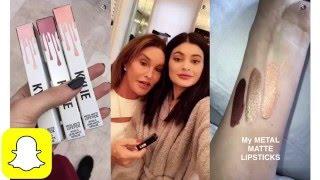 Kylie Jenner's new METAL LIPSTICK on Snapchat | Kylie Snaps