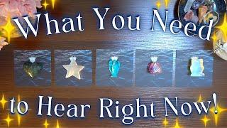 WHAT YOU NEED TO HEAR RIGHT NOW ⭐️ Pick a Card Tarot Reading 