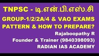 TNPSC GROUP 1 2 4 VAO EXAM RADIAN IAS ACADEMY RAJABOOPATHY