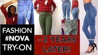 HOW DO FASHION NOVA JEANS LOOK AFTER ~2 YEARS? | TRY-ON review