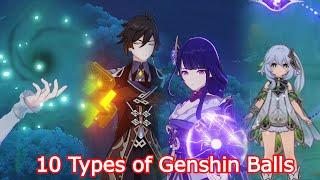 10 Types of Genshin Balls | Genshin Impact