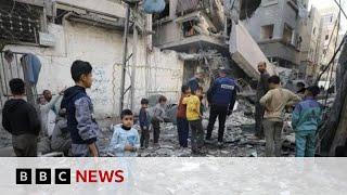 Dozens reportedly killed in Israeli strikes on northern Gaza | BBC News