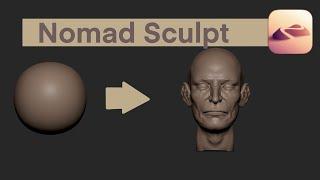 Nomad sculpt - quick sculpt of head (Timelapse)