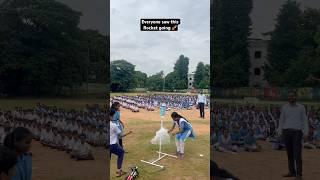 Water Rocket Launch by school students at Government School, Baramunda. #diy #spacex #liftoff