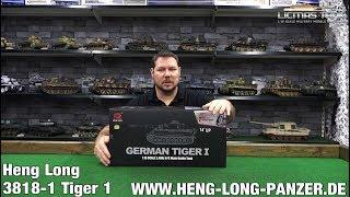 RC PANZER TIGER 1 HENG LONG 3818-1 / 4. GENERATION / 2.4 GHZ PRODUKTVORSTELLUNG AUSGEPACKT UNBOXING