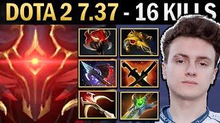 Shadow Fiend Dota 7.37 Miracle with 16 Kills and Daedalus - TI14