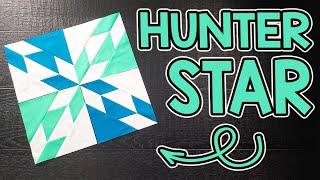 Traditional Hunter Star Quilt Block | Layer Cake Quilt Blocks | Quilt Block Mini Series