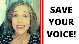 LOSING YOUR VOICE? | How to Feel Better Fast | How to Save your Voice