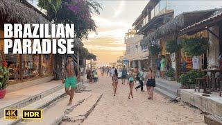 Jericoacoara, Brazil  Sandy Streets Stunning Golden Hour Walk ️ 2023 4K HDR Walking Tour