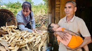 Building new life when daughter leaves - Digging tubers - Gardening - Food processing | Ly Phuc Binh