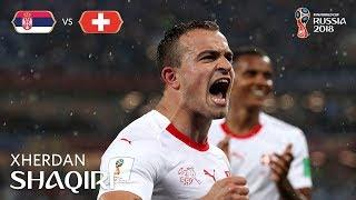 Xherdan SHAQIRI Goal - Serbia v Switzerland - MATCH 26