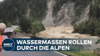 HEFTIGE UNWETTER: Wolkenbrüche und Hagel - Land unter in Österreich und Norditalien