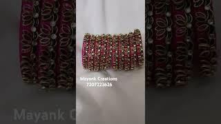 Silk Thread bangles #handmade #designer #trending #shorts #viralvideo #shortvideo #ytshorts #reels