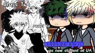 1-A react to killua as a new student at U.A // gcrv // hxh // mha // READ DESC //