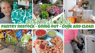 PANTRY RESTOCK + HAUL, GOING OUT AND FAMILY TIME, HOMEMAKING MOTIVATION / WEEKEND VLOG / SPRING 2025