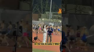 On the Line before the historic race wow!!!!  Jane Hedengren at Arcadia Invite 2025