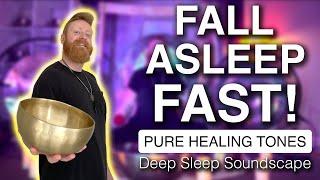 Fall Asleep Instantly | Deep Sleep Soundscape With Tibetan Bowls | Sound Healing