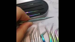 eyelash tools eyelash tweezers volume lashes tweezers fanning lash tweezers vendor baisi lashes