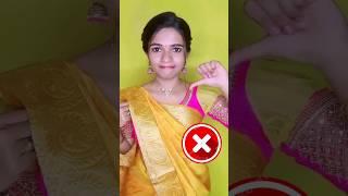 Saree hacks// saree pleats hack for beginners// saree pleat draping #ytshorts #trendingnow